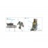 1/72 AV-8A Early Coloured Interior Detail Parts for Airfix kits
