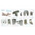 1/72 B-24D/B-24H Liberator Interior 3D Decal for Airfix