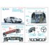 1/24 Ford GT40 Mark II Interior Details on 3D Decal (Fujimi) #Small Version