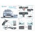 1/24 Peugeot 206 WRC 3D Interior Decals for Tamiya Kit (Small Version)