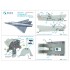 1/32 Dassault Mirage IIIC Interior 3D Decal Small Version for Italeri