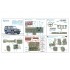 1/35 JGSDF Type 73 Shin Light Truck Interior 3D Decal Small for Trumpeter