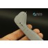 1/72 Single Riveting Rows (each 0.10 mm, gap 0.4 mm) Black Colour, Total L: 6.7m/22 ft