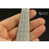 1/72 Triple Riveting Rows (each 0.10 mm, gap 0.4 mm) Black Colour, Total L: 6.6m/22 ft