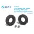 1/35 Dodge WC Family Tyre set with chains for Zvezda kits
