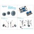 1/48 Su-30SM Wheels set with weighted tires (Zvezda)