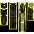 1/350 IJN Tama 1944 Deck (Pressing fixture of linoleum) Upgrade Set for Aoshima #044223