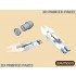 1/48 F-18 Engine Fan, Nozzle (2 Sets) for Hasegawa kit