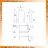 Brass Shackles (4pcs, Type:A, H: 12.2mm, D: 7.6mm, R: 1.9mm) for military vehicles
