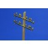 1/35 Telegraphic Pillar with 16 insulators (2pcs)