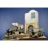 1/35 North African House front (Length:13.5cm, Width:8.8cm, Height:19.2cm)