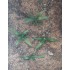 1/35 - 1/16 Plastic Plants - Small Weeds Dark Green
