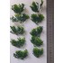 1/35 - 1/16 Plastic Plants - Wild Bushes Medium/Light Green (10pcs)