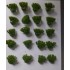 1/35 - 1/16 Plastic Plants - Low Bushes Light Green (15pcs)