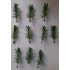 1/35 - 1/16 Plastic Plants - Tall Bushes Faded Green (10pcs)