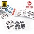 1/32 F-14D Super Tomcat Cockpit Instrument Panels &amp; Detail Parts for Trumpeter
