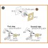 1/72 F4U-4B/7 Corsair Paint Masks (yellow kabuki paper) for Italeri kits