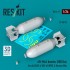1/24 WWII/Korean War USAF/RAF AN-M64 Bombs 500lbs (2pcs)
