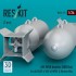 1/24 WWII/Korean War USAF/RAF AN-M58 Bombs 500lbs (2pcs)