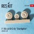 1/48 Lockheed F-104 A/B/C/D Starfighter Wheels for Eduard/Hasegawa/Monogram kits