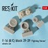 1/48 F-16A/B/C/D Fighting Falcon Late (weighted) Wheels for Kinetic/Tamiya/Italeri