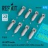 1/72 WWII/Korean War USAF/RAF AN-M57 Bombs 250lbs/Box-type Fin (8pcs)