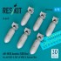 1/72 WWII/Korean War USAF/RAF AN-M58 Bombs 500lbs (6pcs)