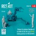 1/48 Modern Driver n Airmen(3pcs) for MHU-83 D/E Lift Truck UPPER Loading for RSK48-0009