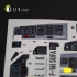 1/32 F-16I Sufa Interior parts (3D decals) for Academy kit 