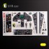 1/32 F-117A Type 1 Interior parts (3D decals) for Trumpeter kit 