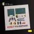 1/32 F-117A Type 2 Interior parts (3D decals) for Trumpeter kit 