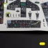 1/32 F-117A Type 2 Interior parts (3D decals) for Trumpeter kit 