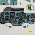 1/32 SU-27UB Flanker C Interior 3D Decals for Trumpeter kit