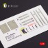 1/48 F-82F/G "Twin Mustang" Interior 3D-decals for Modelsvit kits