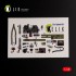 1/48 P-47D Thunderbolt Interior parts (3D decals) for Italeri/Academy kit 