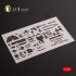 1/48 P-38F Lightning Interior parts (3D decals) for Academy kit 