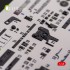 1/48 P-38F Lightning Interior parts (3D decals) for Academy kit 