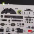 1/48 P-38F Lightning Interior parts (3D decals) for Academy kit 