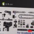 1/48 P-38F Lightning Interior parts (3D decals) for Academy kit 