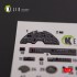 1/48 P-38F Lightning Interior parts (3D decals) for Academy kit 