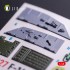 1/48 F-16CJ Fighting Falcon Interior 3D Decals for Tamiya kit