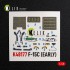 1/48 F-15C Eagle Early Interior 3D Decal Set for Hasegawa Kit