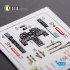 1/72 Northrop F-5E Tiger II Early series Interior 3D Decals for Dream Model