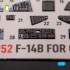 1/72 F-14B Tomcat Interior 3D Decals for Great Wall Hobby kit