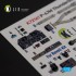 1/72 P-47M Thunderbolt- Interior parts (3D decals) for Revell kit 