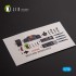 1/72 Westland Wessex HAS.3 Interior parts (3D decals) for Italeri kit 