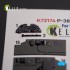 1/72 P-38J Lightning Interior parts (3D decals) for Italeri/Academy kit 