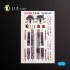 1/72 T-33A Shooting Star Interior 3D Decals for Platz kit