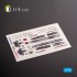 1/72 T-33A Shooting Star Interior 3D Decals for Platz kit