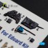 1/72 Bf 109F-2/F-4 Interior 3D Decal Set for Eduard Kit